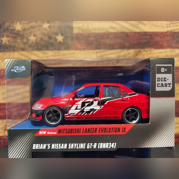 Mitsubishi Lancer Evolution IX/ Brian's Nissan Skyline GT-R (BNR34) - Picture 2 of 7